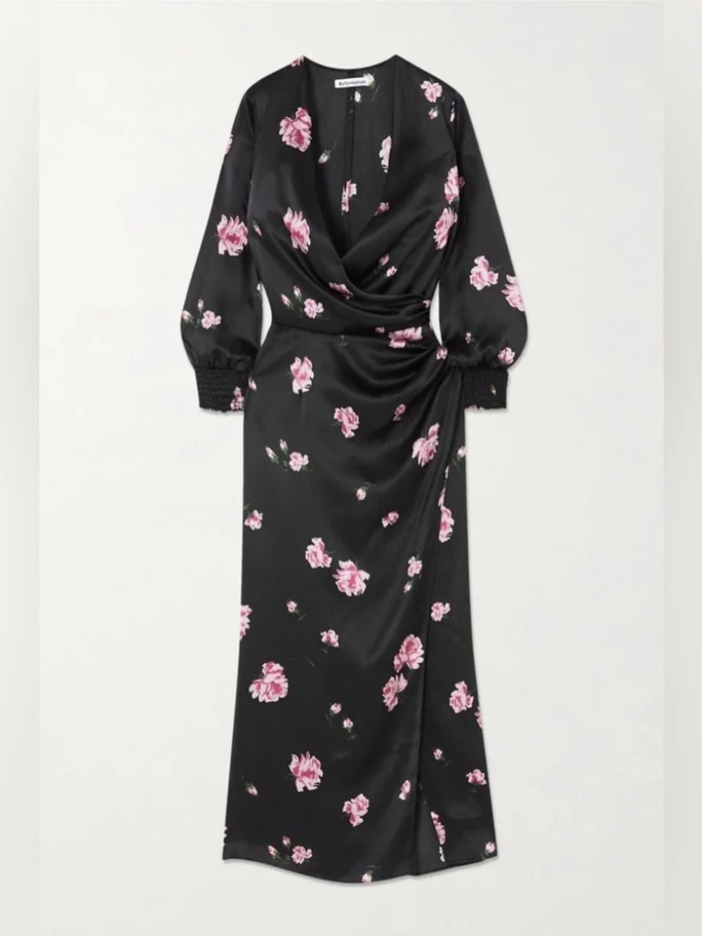 Reformation silk midi dress